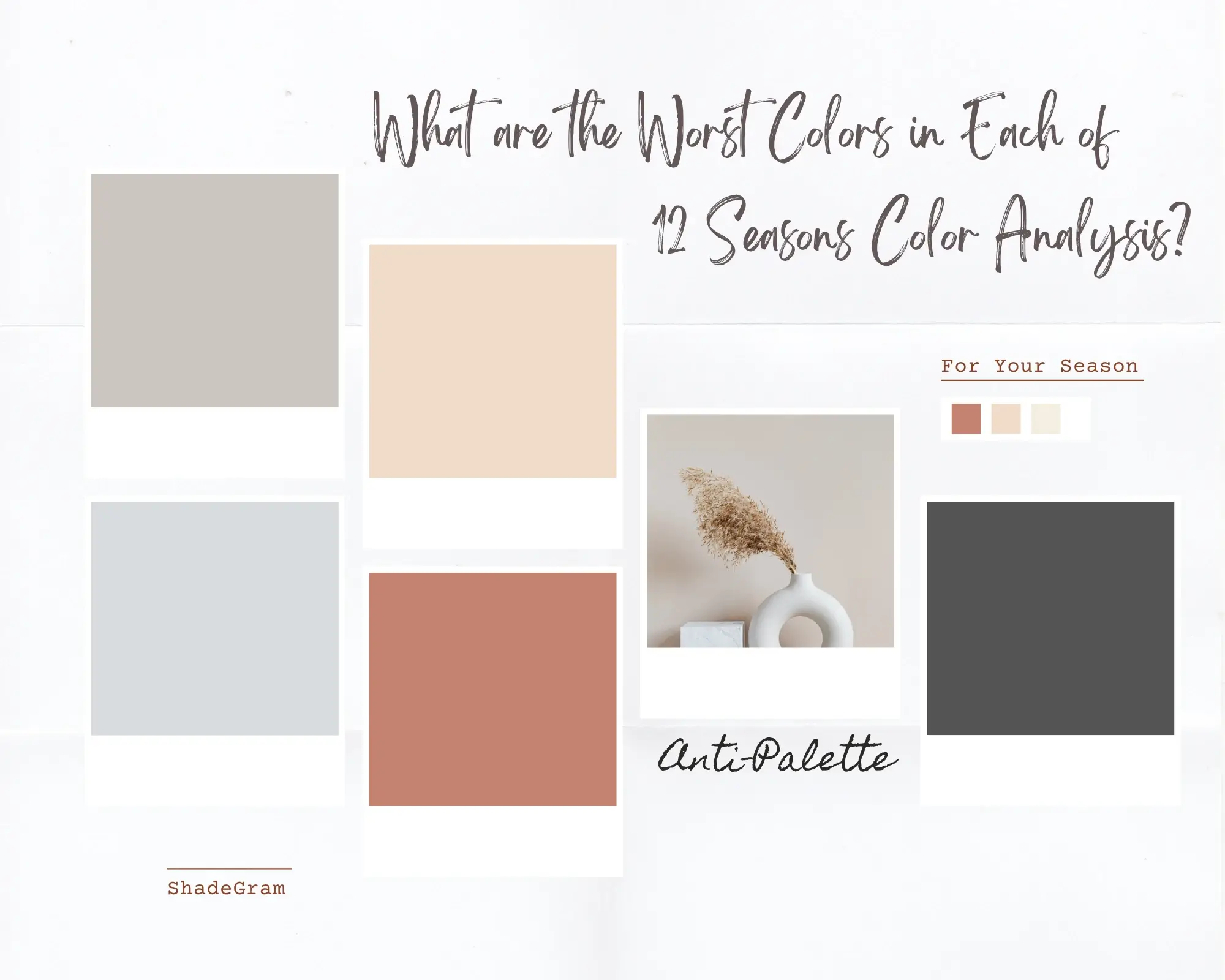 Worst Colors for Each of the 12 Color Analysis Seasons