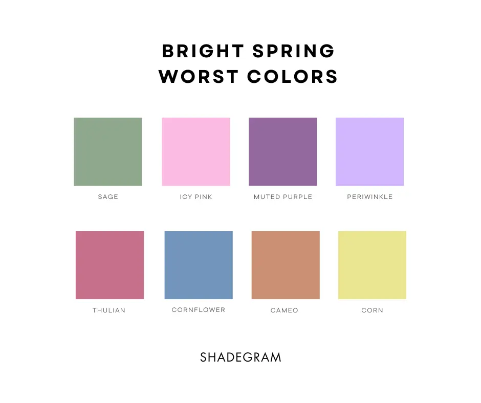 bright spring worst colors