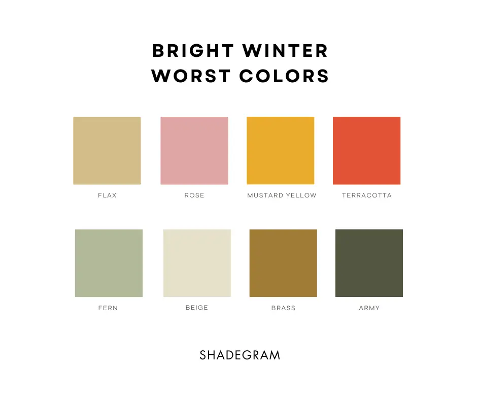 bright winter worst colors