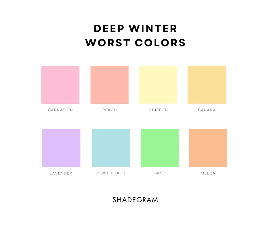 deep winter worst colors