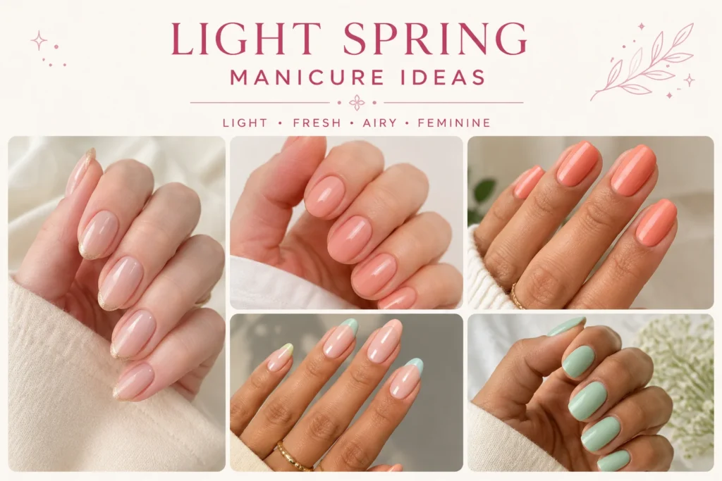 Light Spring Manicure Ideas