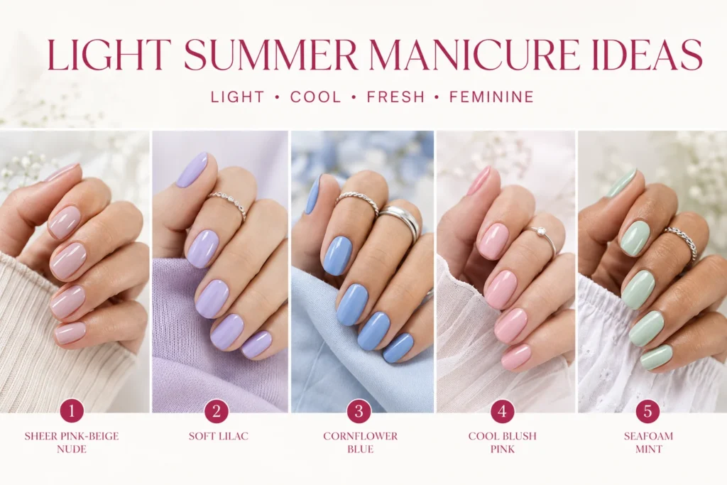 light summer nails