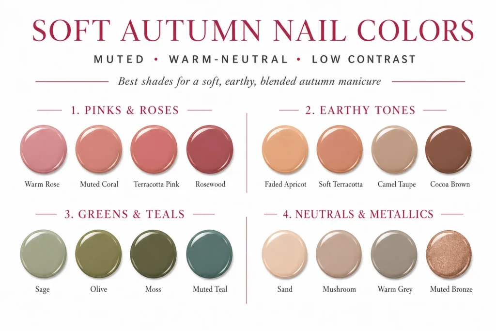 Best Nail Colors for Soft Autumn