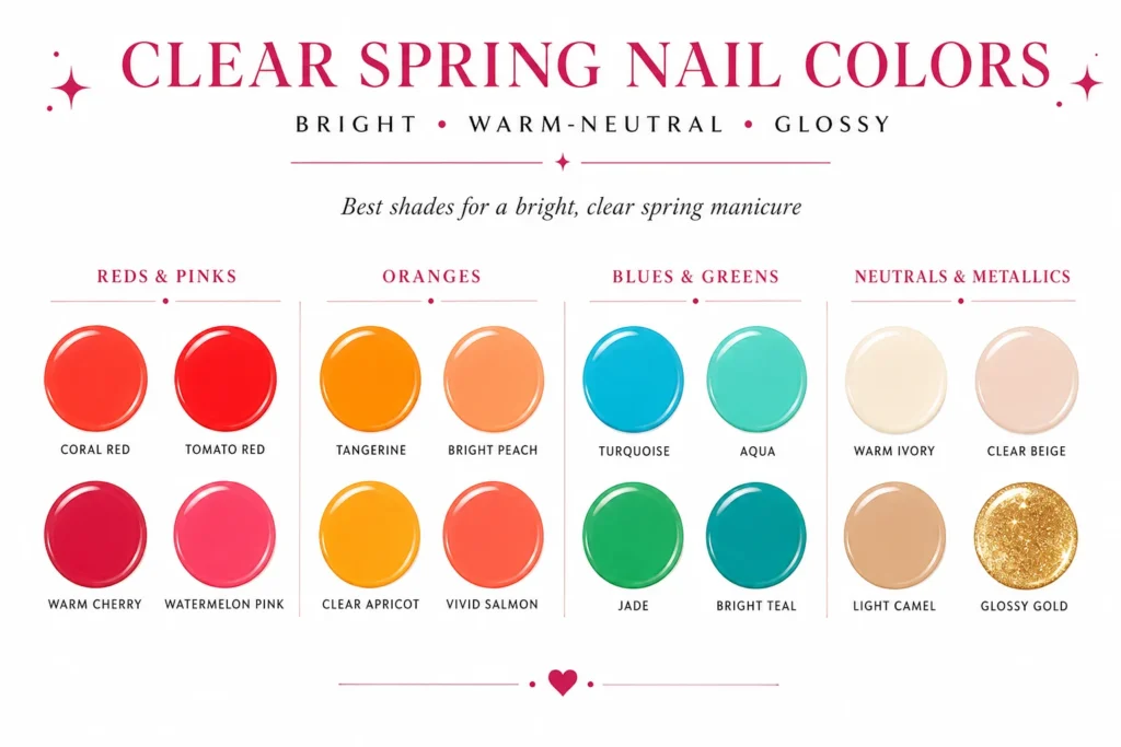Clear Spring nails