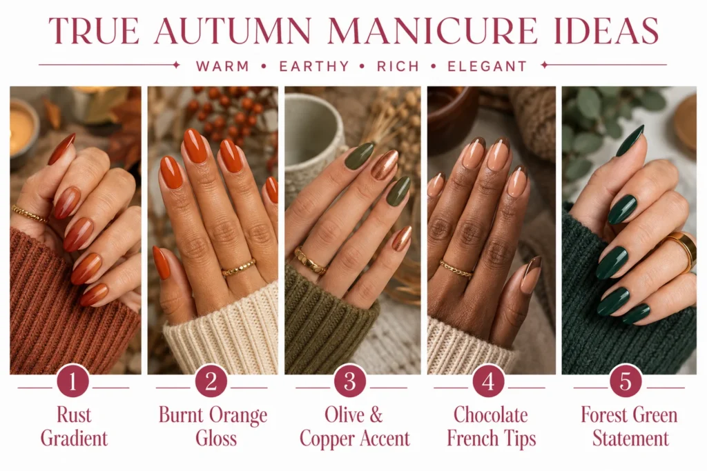 True Autumn Manicure Ideas