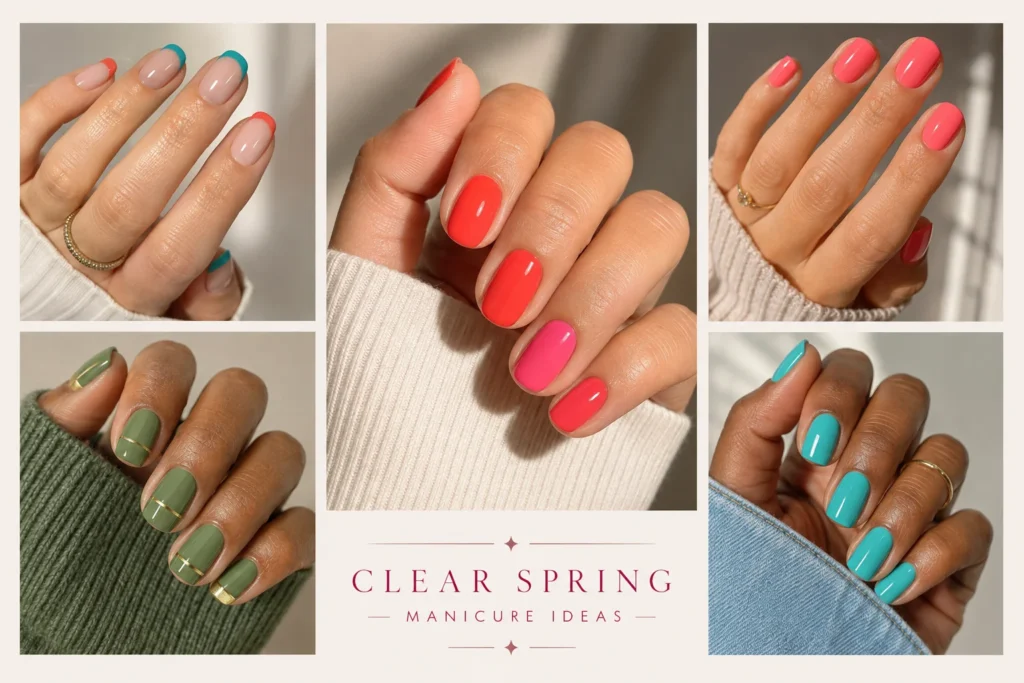 Clear Spring Manicure Ideas