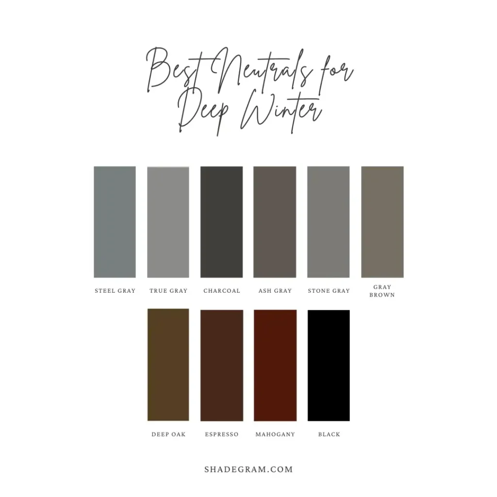 Best Neutrals for Deep Winter