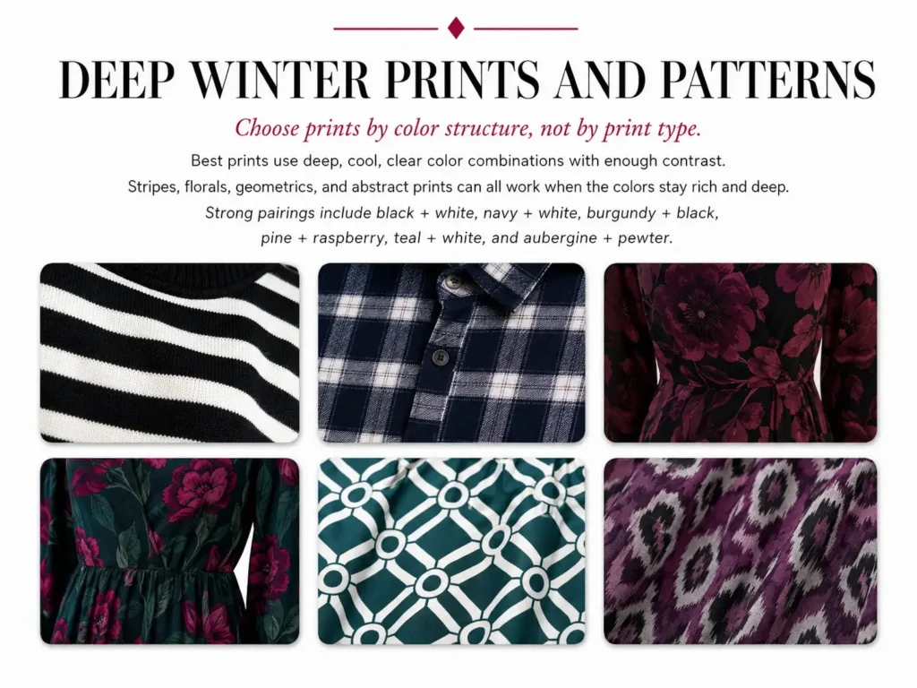 Deep Winter Prints and Patterns