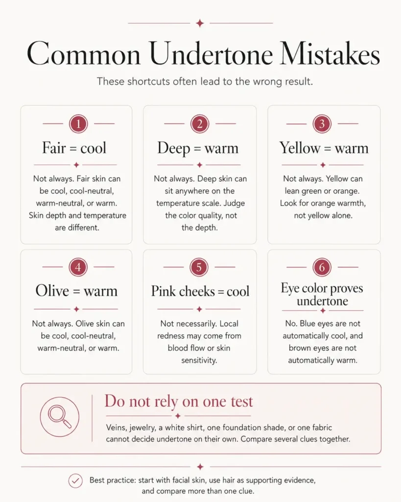 undertone mistakes